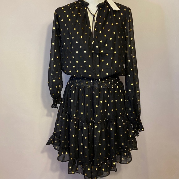 Goosudu Dot Ruffle Dress